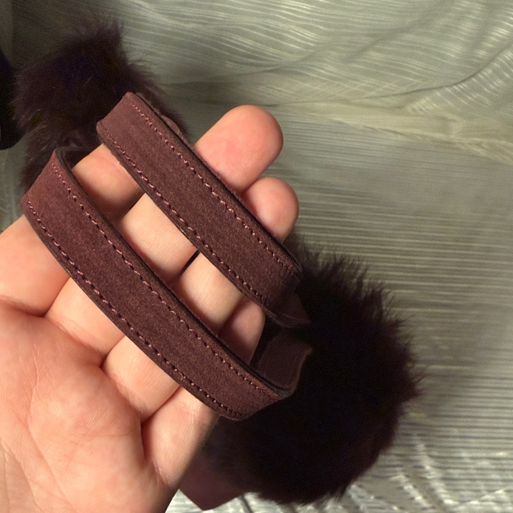 Lamarthe Leather Faux Fur Trim Bag - Picture 12 of 12